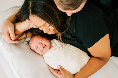 newborn picture in Springfield MO of sleeping baby boy