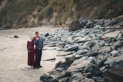 Materntiy session on the beach Medford Maternity photographer