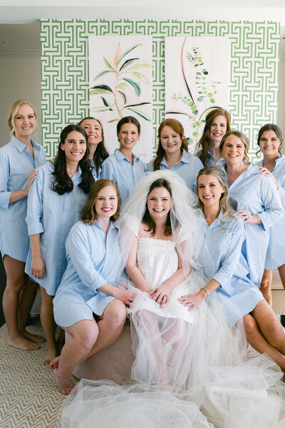 Hair and makeup services for bridesmaids, mothers, and flower girls