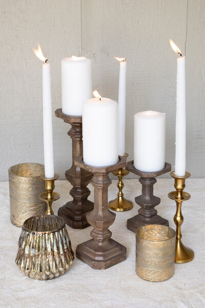 Drift wood Gold Votives