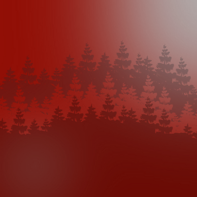 Royal Gold Tree-line Backdrop - Red