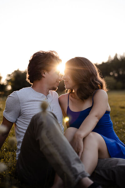 Snuggling couple for photography Oshawa