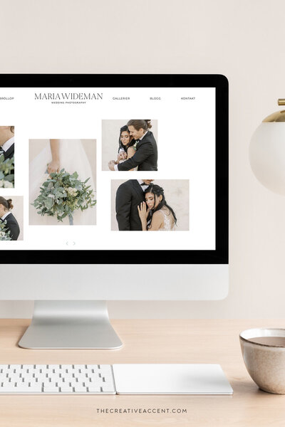 custom website design for wedding photographer