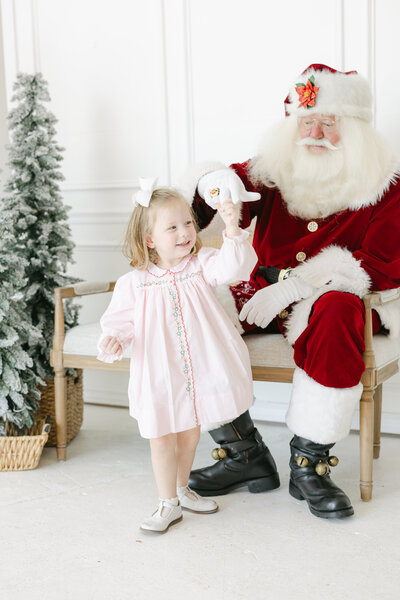 Pictures with Santa in Tulsa with photographer, Caroline Eidson Portraits