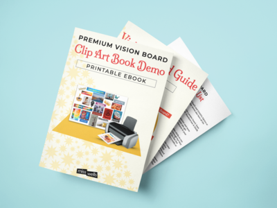 Premium Vision Board Clip Art Printable