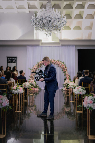 Michael shooting a wedding