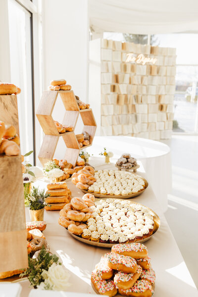 Donuts and Cupcakes at Wedding