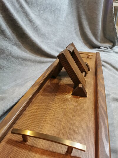 custom woodworking bathtub caddy