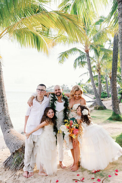 all inclusive hawaii wedding package at a natural Hawaiian waterfall