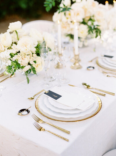 White Wedding Tablescape