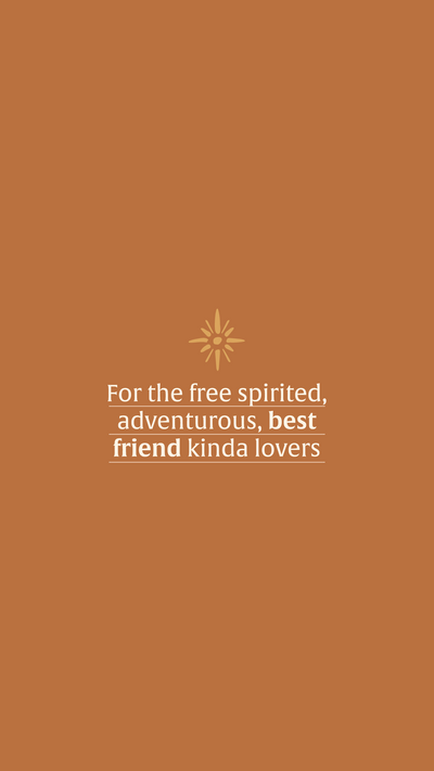 Quote on an earthy brown background with a yellow star illustration