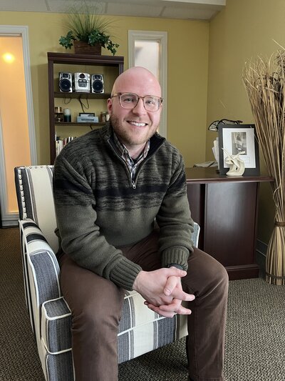 Male therapist specializing in men's mental health