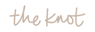 The Knot logo tan