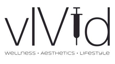 Word "vIVid" in a sans serif font where the second "I" is a needle