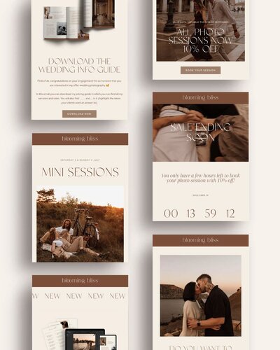 Flodesk email templates voor fotografen