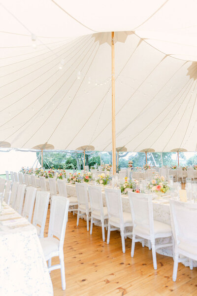 manoir davis jewish montreal wedding | luxury tent outdoor wedding set up