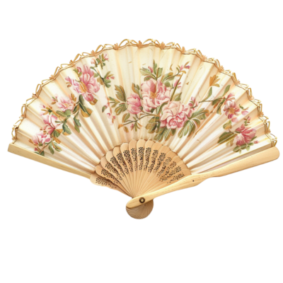 Branded Hand Fan Symbolizing Refined Etiquette in Star of Grace Template