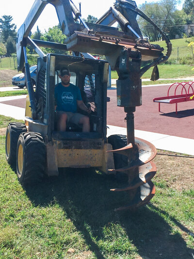Cooper Construction team members helping in their community