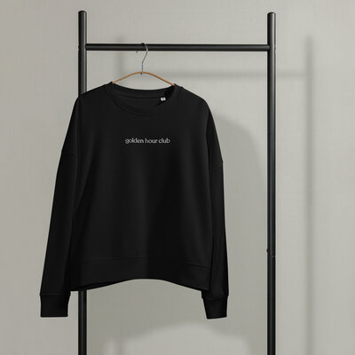 golden hour club crewneck for photographers and sunset lovers