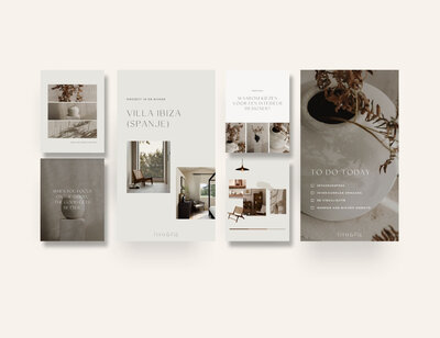 Instagram templates voor interieur ontwerpers