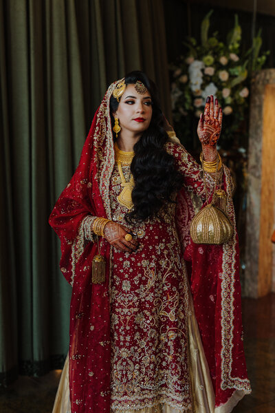 wedding photography in lancaster pa bride in traditional Indian wedding wear bridal portraits new york wedding venues Indian wedding photography photo by Emily Avila, the anti-awkward, fun-loving, love-affirming wedding photographer of Central Pennsylvania