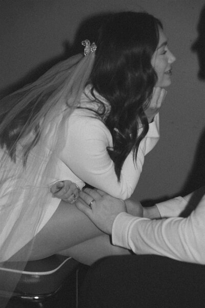 Wedding portraits at their courthouse elopement in Steelville Missouri