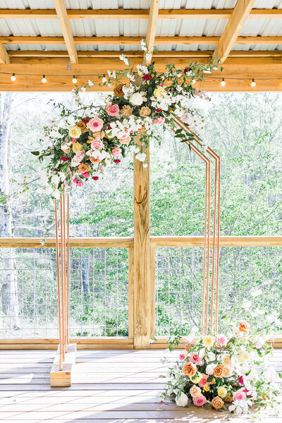 Covered Outdoor Spring Ceremony in North Georgia