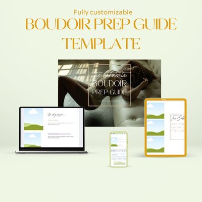 boudoir prep guide template cover