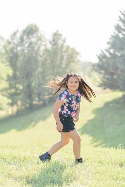 Belle’s daughter twirling in Loudoun County, VA
