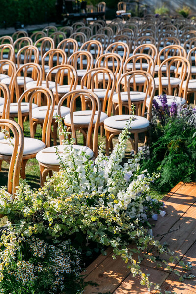 Chairs and Bouquet | Nicole Chapman Design