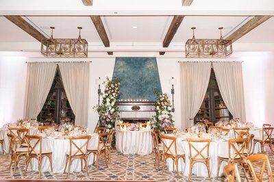 Wedding at Royal Palms Scottsdale reception area