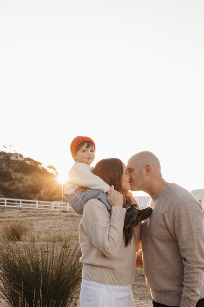 Sunset outdoor family photographer
