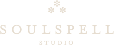 logo of Soulspell Studio in cream