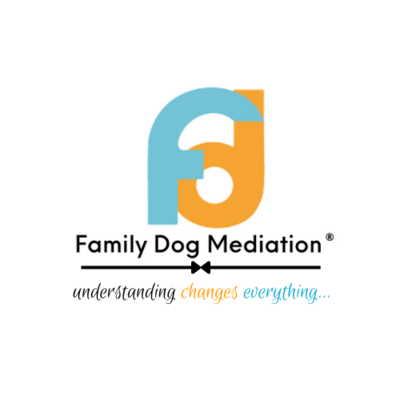 A teal F and an orange D combined to make the logo for Family Dog Mediation.