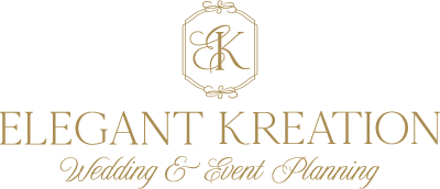 primary logo design for Elegant Kreation, a wedding and event planning business in California