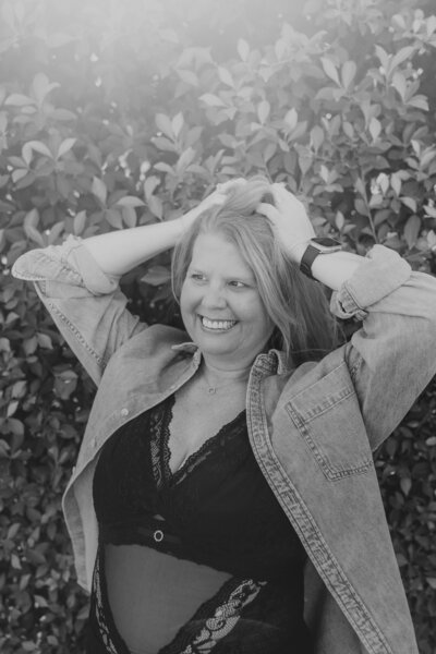 Picture of Bywood Media Haus owner Robyn Ewert Vanpee by greenery 