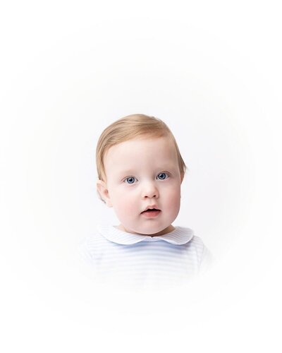 Timeless heirloom baby portrait by portrait photographer savannah ga​
