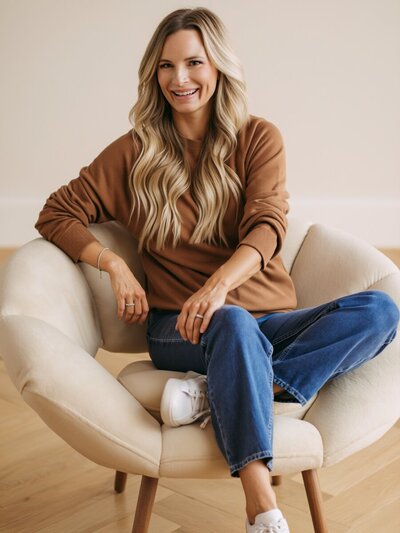 Headshot for Christy Jo Lightfoot, Brand Designer, Online Business Coach, and Sales Strategist for women entrepreneurs.