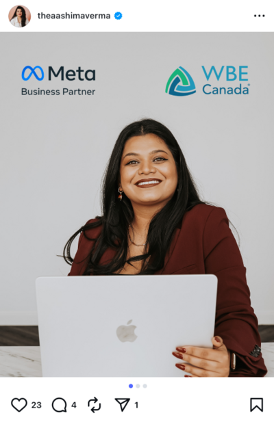 Aashima Verma with certifications