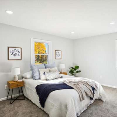 Bedroom after house staging