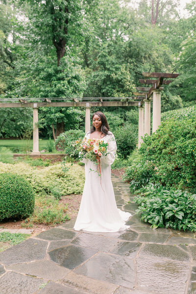 The White Wren bridal blog featuring Sakred Bridal long sleeve Milly dress by Edith Elan in Georgia