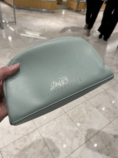 Hot foiled cosmetic bag