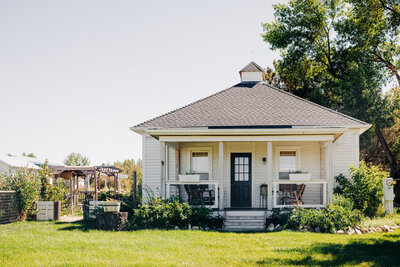 1900's farm house at McVey Homestead in Victor, Montana