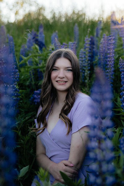 Minnesota Lupines Senior Photoshoot | Brenna Jean Photography