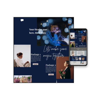 Showit template for coaches, virtual assistants, and copywriters ready to attract clients with a DIY website