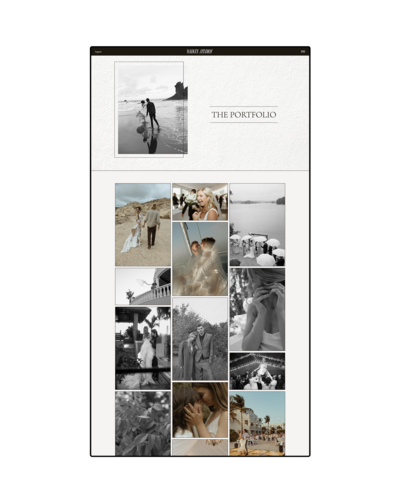 Hadley Showit Template Portfolio