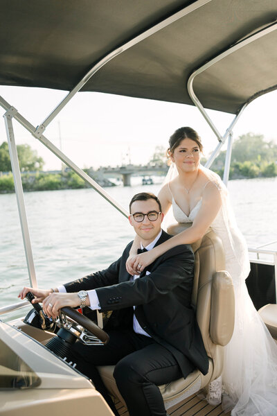 A romantic, in-between moment captured in downtown Milwaukee. This candid wedding photo reflects timeless elegance and effortless connection, with an editorial edge that feels both modern and classic.