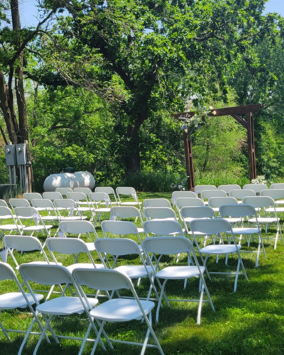 wedding ceremony seating outside