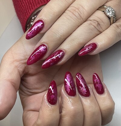 Client photos from Maven + Grace Salon in McMinnville, Oregon, showcasing top-rated hair, nail, and facial services across salon and spa spaces