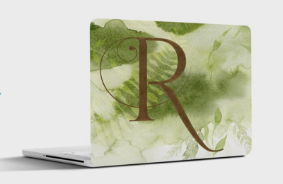 Branded mockup of a laptop case cover for wedding planning business